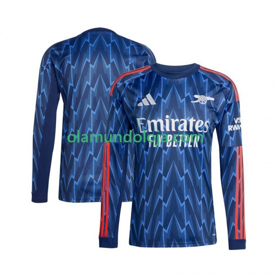 Camisola Arsenal Homem Equipamento Segundo 2025-2026 Manga Comprida